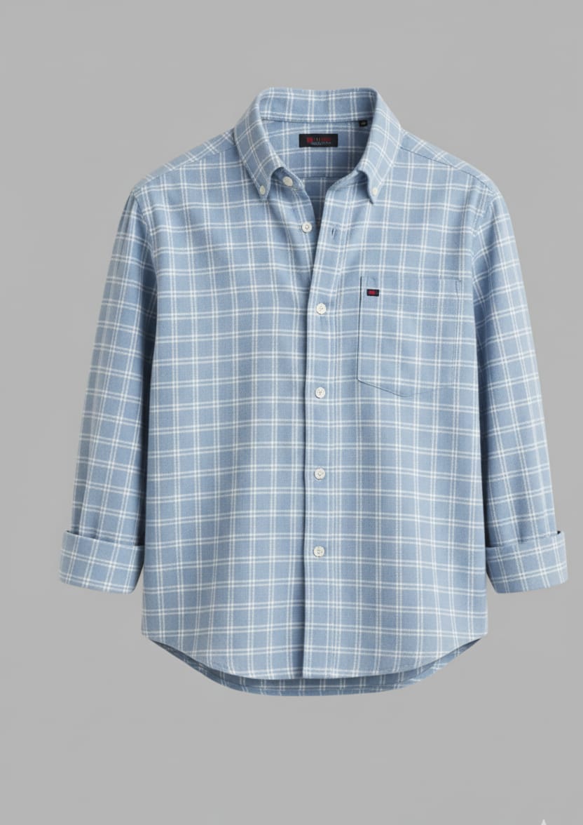 Men's sky check shirt