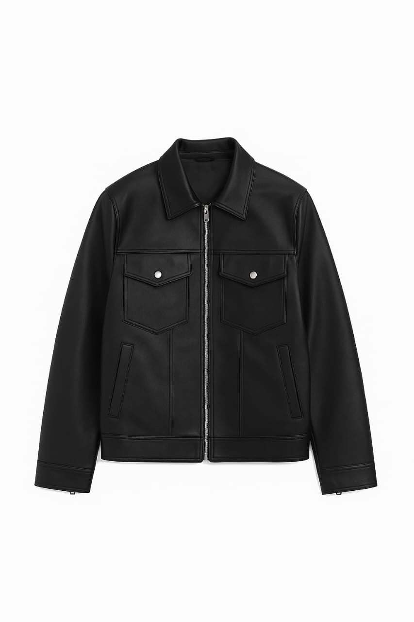 ASETHLY PREMIUM Black Leather Jacket