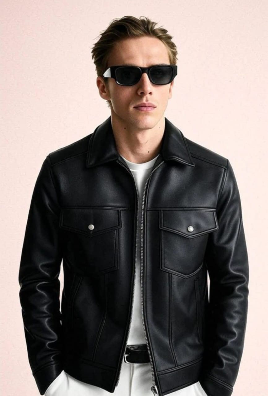 ASETHLY PREMIUM Black Leather Jacket