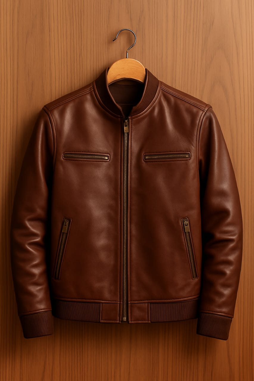 ASETHLY PREMIUM Bomber Leather Jacket