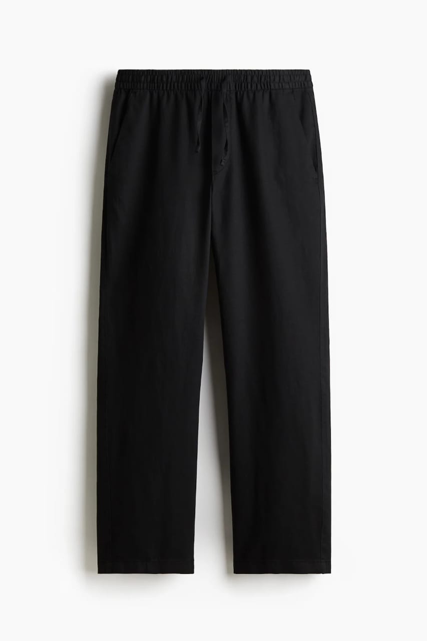 Premium Black Lenin Pant's