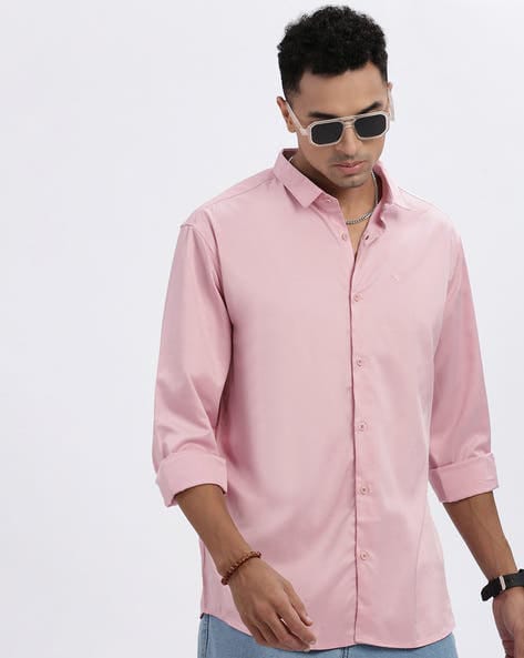 Burberry Men’s Premium light pink Shirt