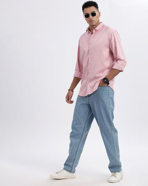Burberry Men’s Premium light pink Shirt