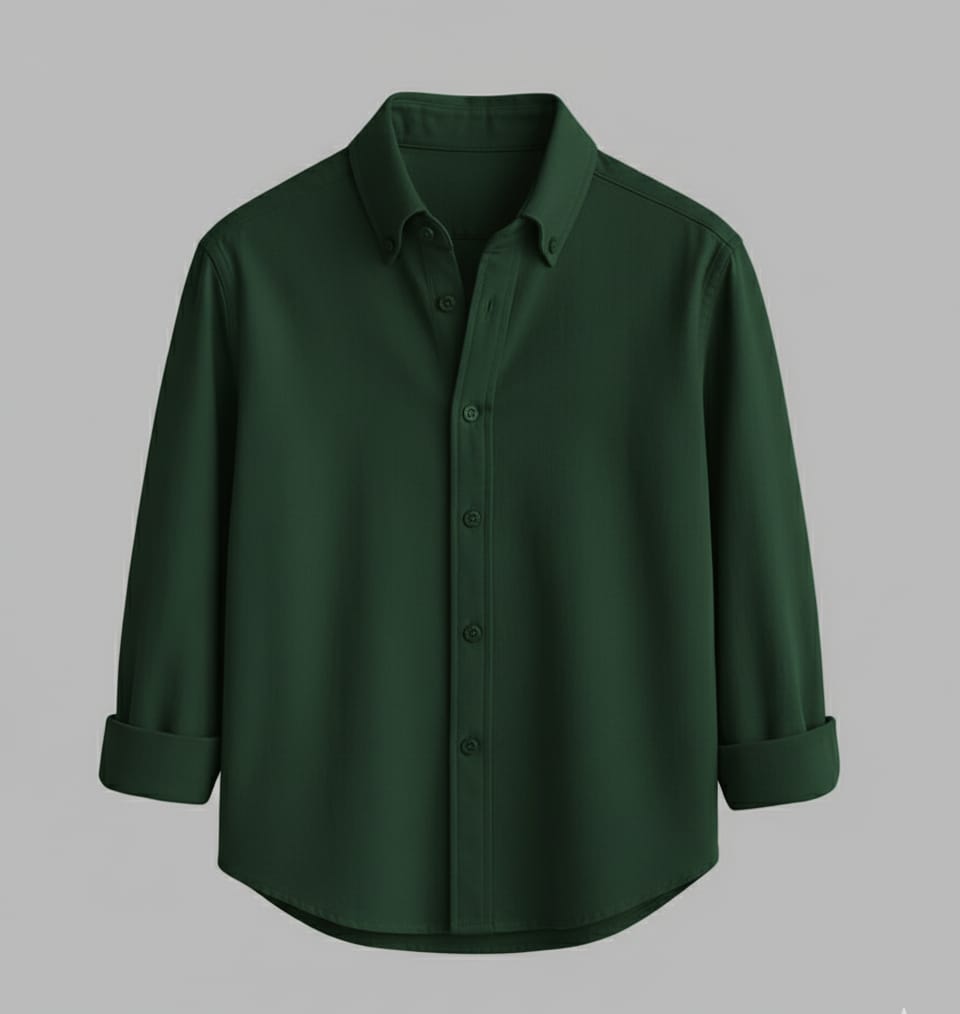 Burberry Men’s Premium Dark Green Shirt