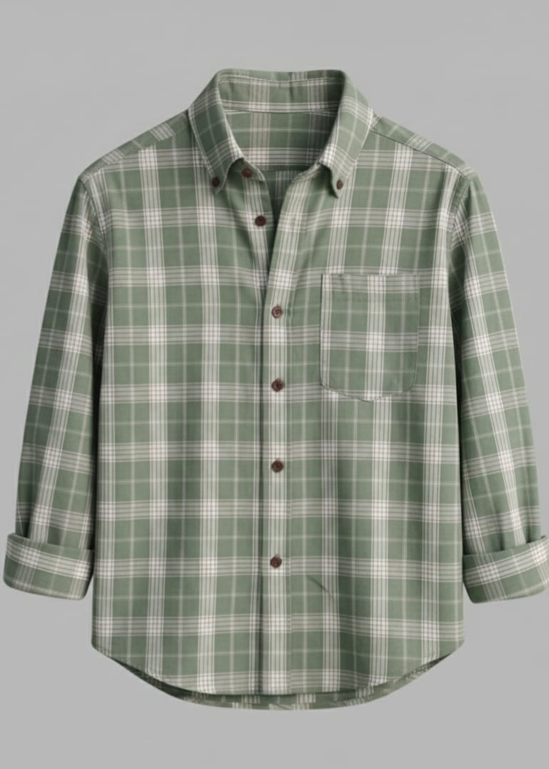 Men's casual check shirt