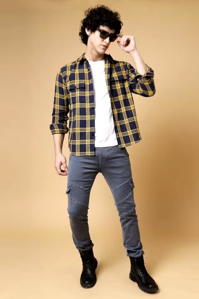 Men's Casual Check Shirt