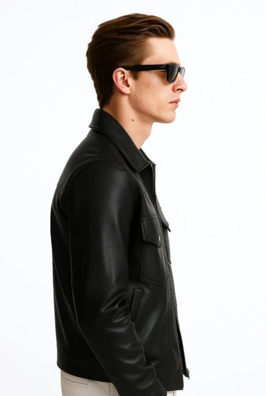 ASETHLY PREMIUM Black Leather Jacket