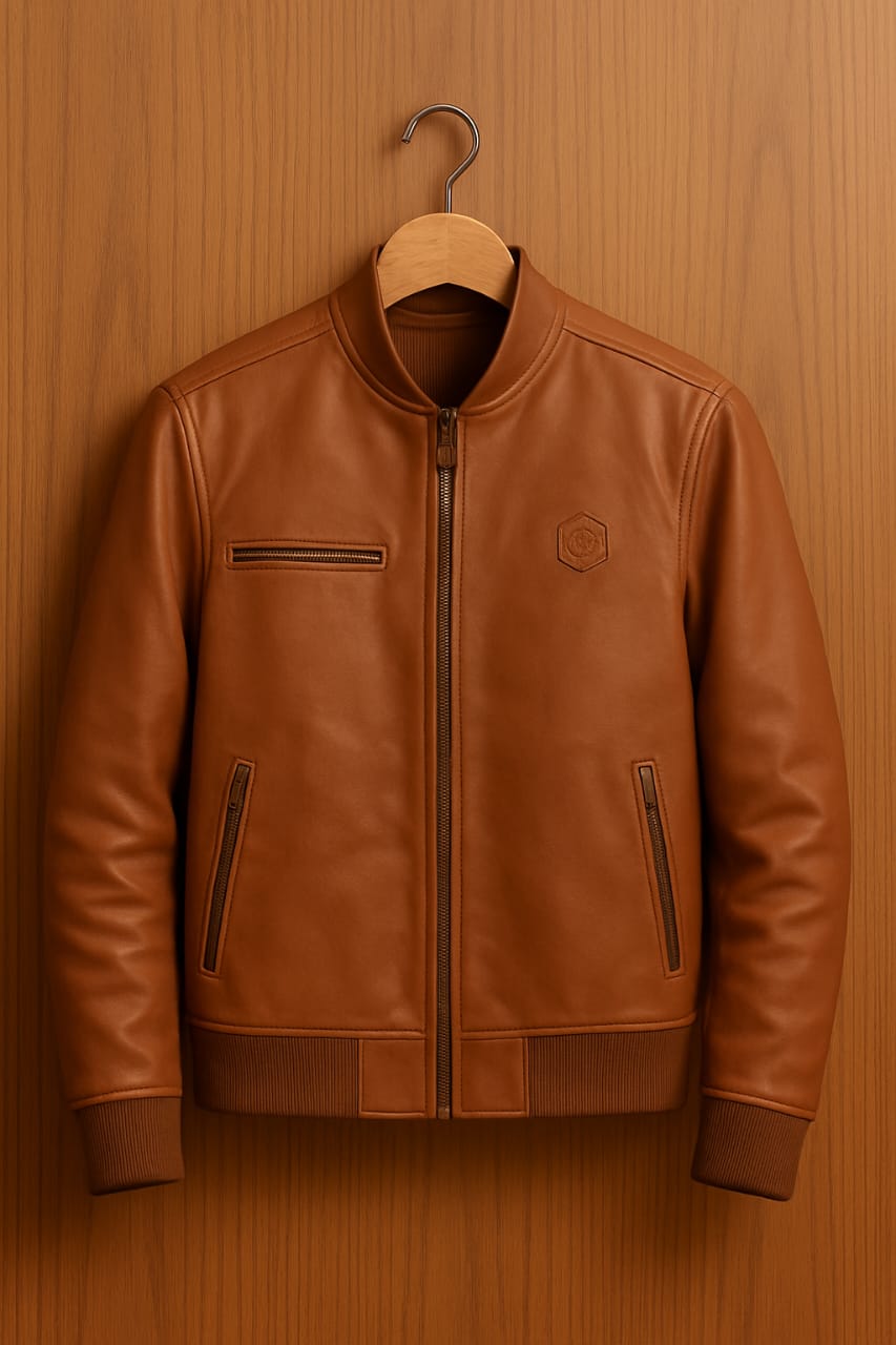 ASETHLY PREMIUM Bomber Leather Jacket